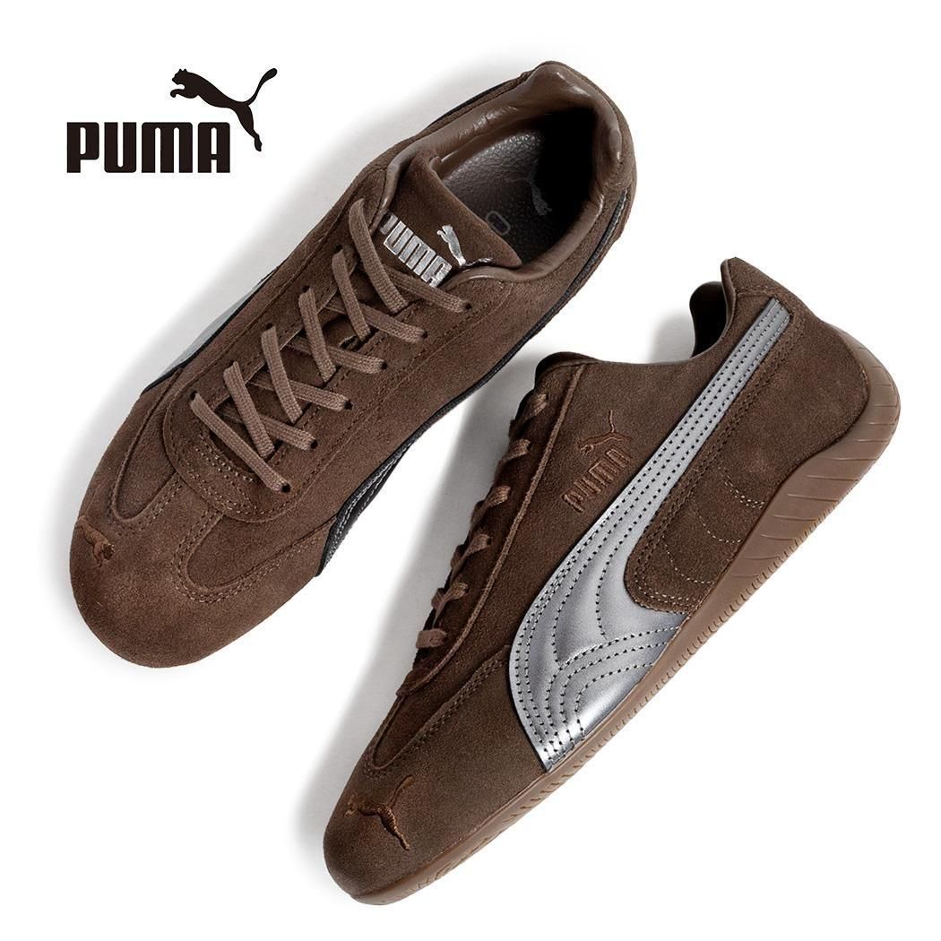 PUMA SPEEDCAT LUX CHOCOLATE/GUM ס ԡɥå 륯 ˡ ( ֥饦 㿧  ڹ С 408198-01 )