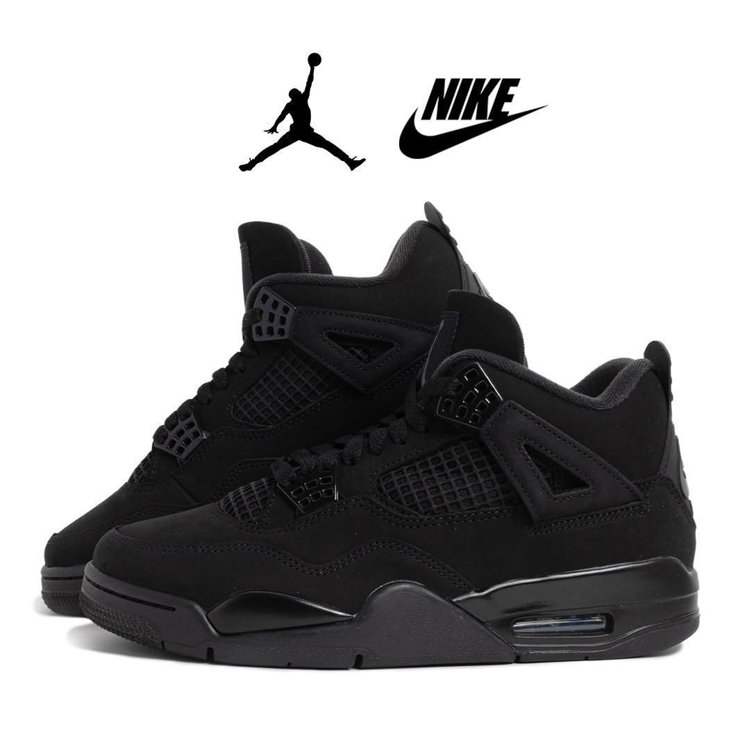 NIKE AIR JORDAN 4 BLACK CAT �ʥ��� �������硼���� 4 ���ˡ����� ( �֥�å� �� �ϥ����å� �֥�å�����å� FV5029-010 )