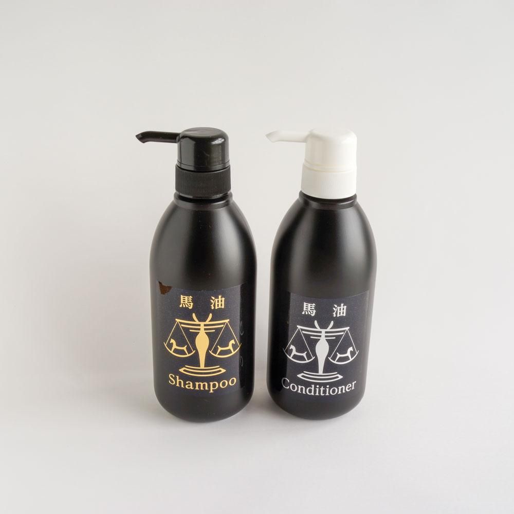馬油シャンプー500ml 馬油コンディショナー500mlセット